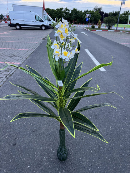 Planta artificiala decorativa cu flori, 140 cm, Ruyidecor