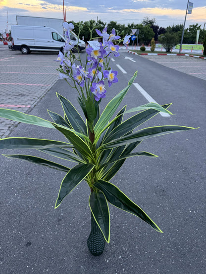 Planta artificiala decorativa cu flori, 140 cm, Ruyidecor