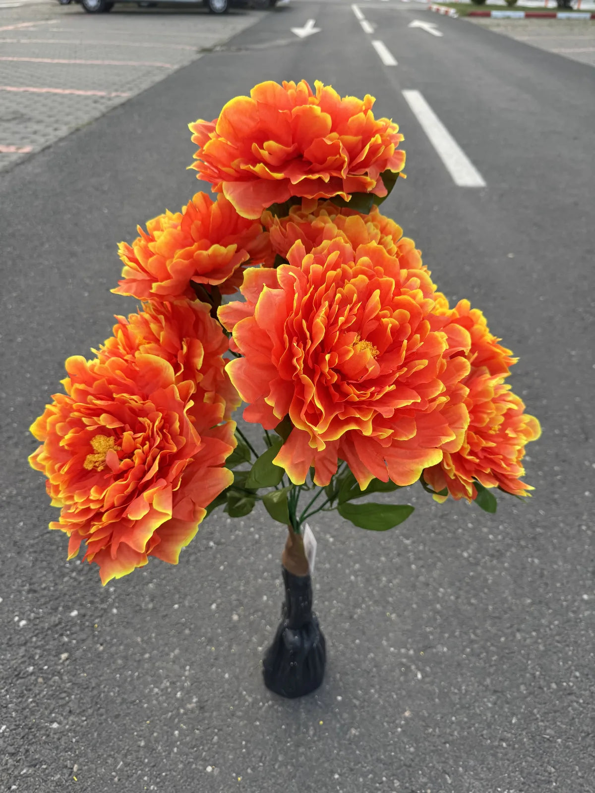 Planta bujor artificiala bogata, 85 cm, Ruyidecor