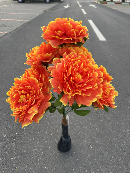 Planta bujor artificiala bogata, 85 cm, Ruyidecor