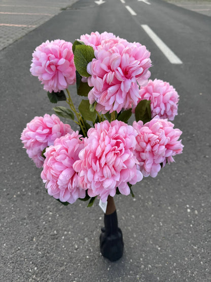 Planta crizantema artificiala decorativa, 90 cm, Ruyidecor