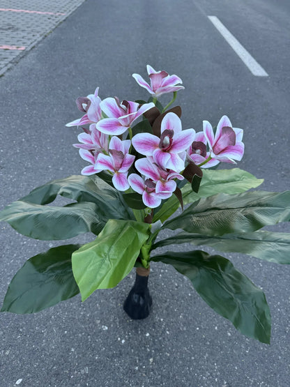 Planta magnolie artificiala decorativa, 85 cm, Ruyidecor