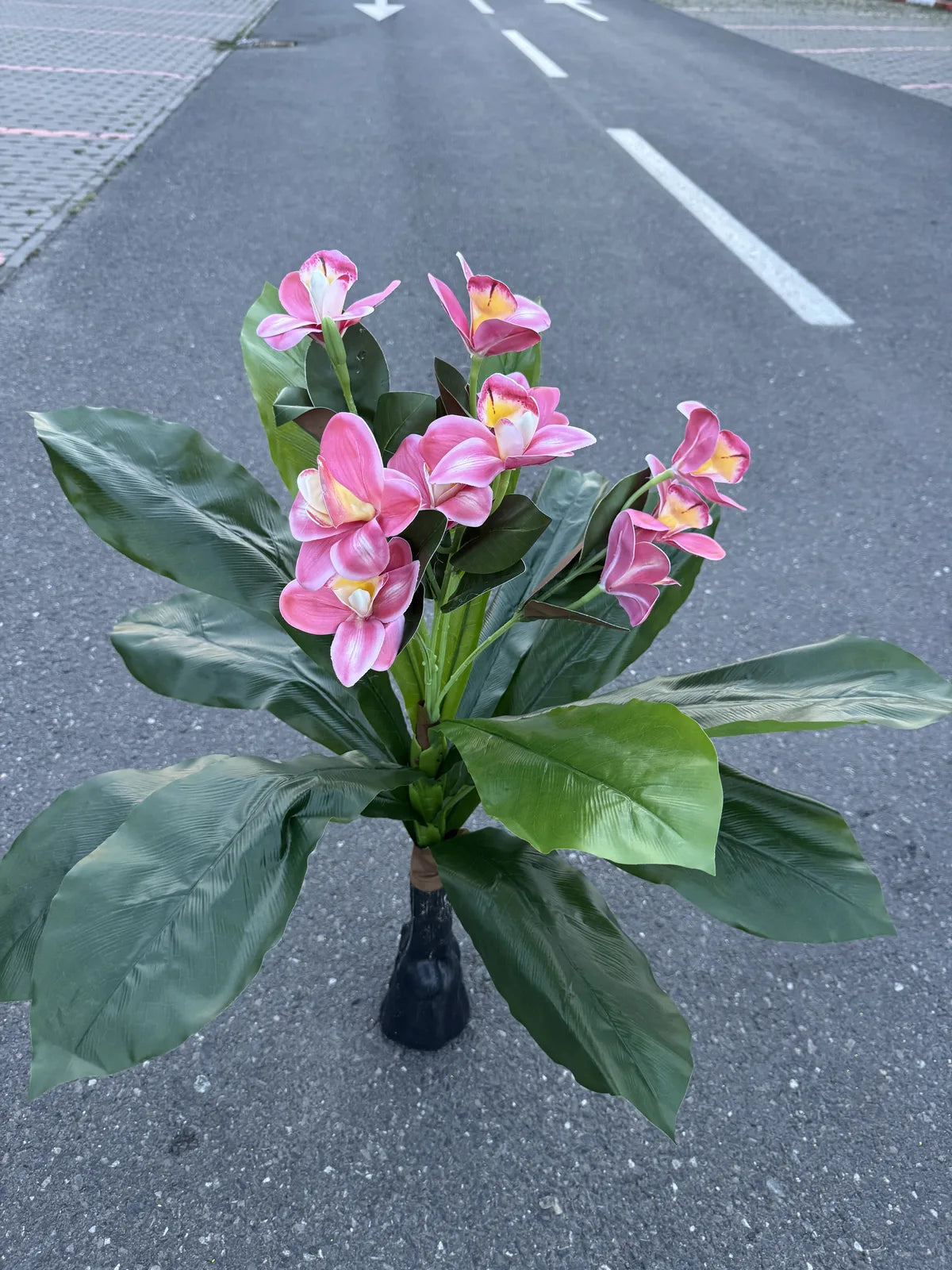 Planta magnolie artificiala decorativa, 85 cm, Ruyidecor