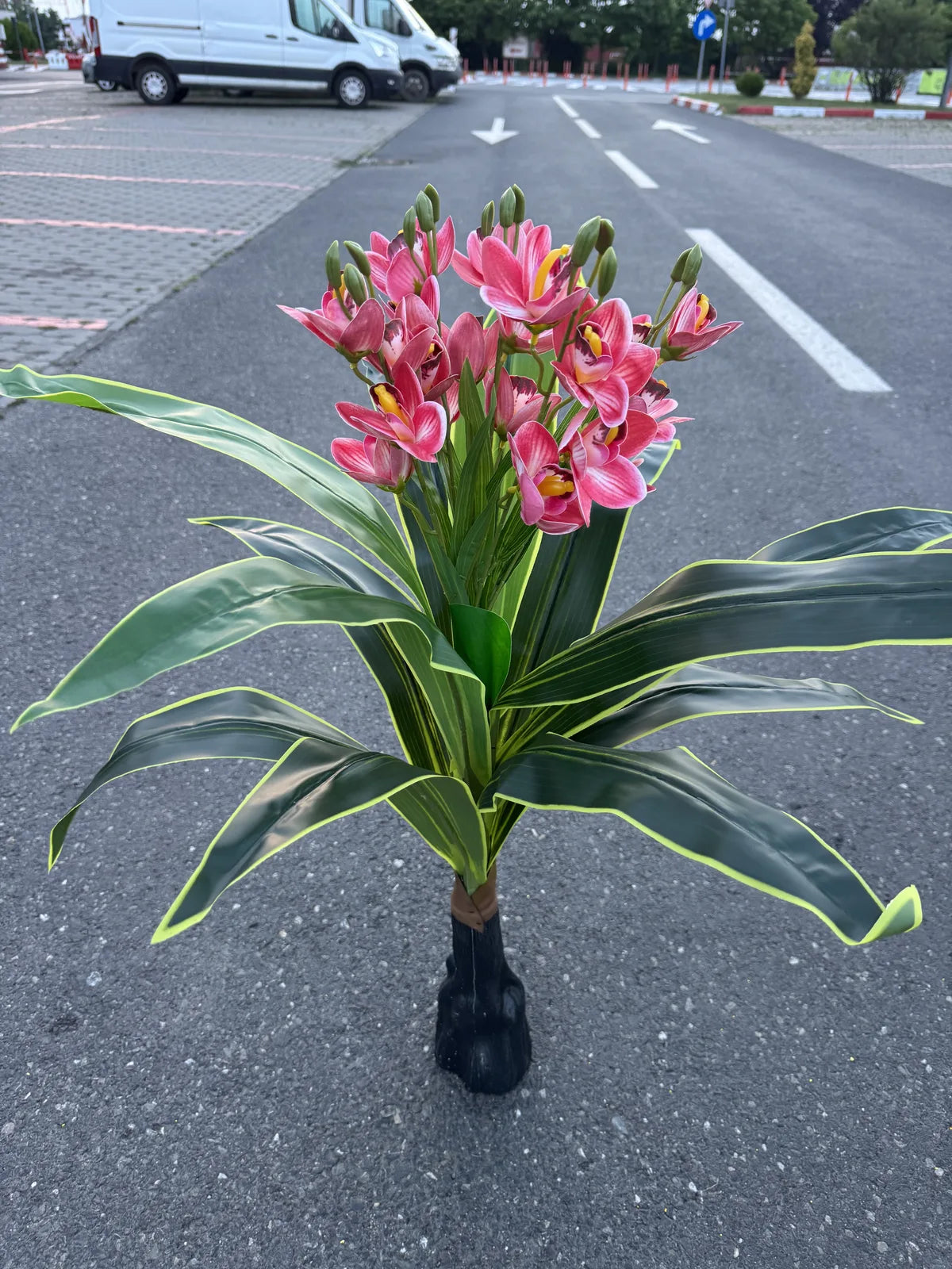 Planta orhidee artificiala decorativa, 85 cm, Ruyidecor