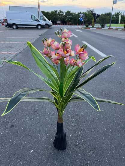Planta orhidee artificiala decorativa, 85 cm, Ruyidecor