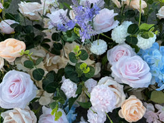 Aranjament floral artificial decorativ, 75x50 cm, diverse culori, Ruyidecor