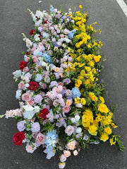 Aranjament floral artificial pentru evenimente, 2 m x 40 cm, diverse culori, 1 bucata, Ruyidecor
