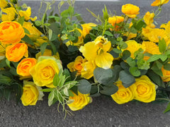 Aranjament floral artificial pentru evenimente, 2 m x 40 cm, diverse culori, 1 bucata, Ruyidecor