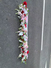 Aranjament floral artificial pentru evenimente, 2 m x 40 cm, diverse culori, 1 bucata, Ruyidecor