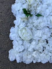 Panou decorativ cu flori artificiale Diverse Culori, 60x40 cm, Ruyidecor