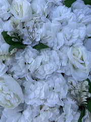 Panou decorativ cu flori artificiale Diverse Culori, 60x40 cm, Ruyidecor