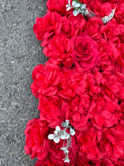 Panou decorativ cu flori artificiale Diverse Culori, 60x40 cm, Ruyidecor