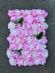 Panou decorativ cu flori artificiale Diverse Culori, 60x40 cm, Ruyidecor