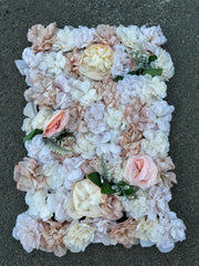 Panou decorativ cu flori artificiale Diverse Culori, 60x40 cm, Ruyidecor