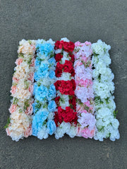 Arc de nuntă artificial cu flori decorative, 88x12 cm, Ruyidecor