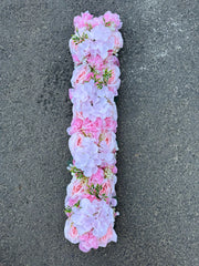 Arc de nuntă artificial cu flori decorative, 88x12 cm, Ruyidecor