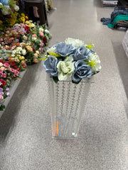 Buchet artificial cu flori decorative, 11 capete, 40 cm, diverse culori, Ruyidecor