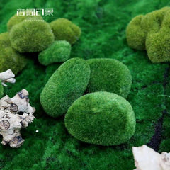 Pietre muschi artificial 8 buc pe set potrivite pentru decoratiunile dvs