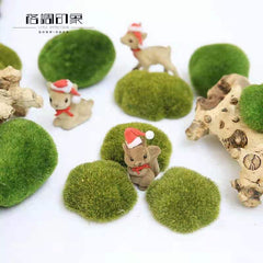 Pietre muschi artificial 8 buc pe set potrivite pentru decoratiunile dvs