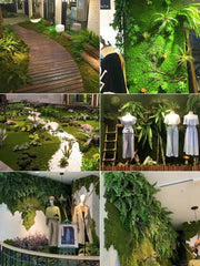 Covor artificial cu un aspect natural 1m*1m cu o culoare deosebit de realistă